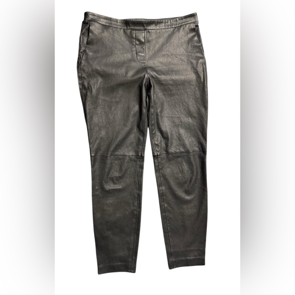 Theory‎ Black LambLeather Pull-on pants Waist 31”